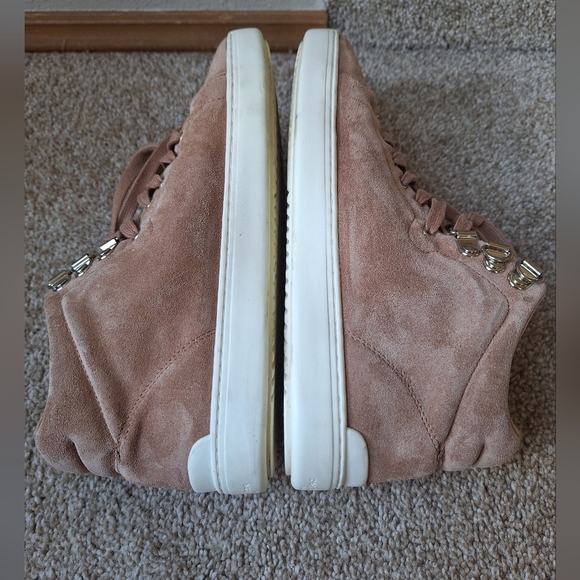 Rag & Bone Womens Kent Mid Top Tan Suede Sneakers Lace Up Size 36.5 (6.5) - Picture 6 of 9